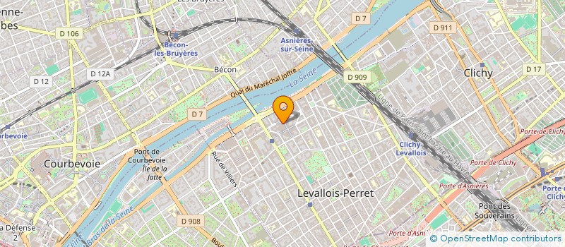 localisation de l'entreprise ORAVI à LEVALLOIS-PERRET