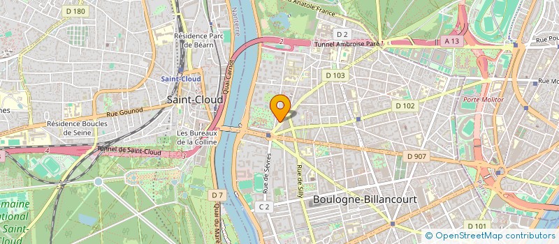 localisation de l'entreprise ORAVIE  BOULOGNE-BILLANCOURT