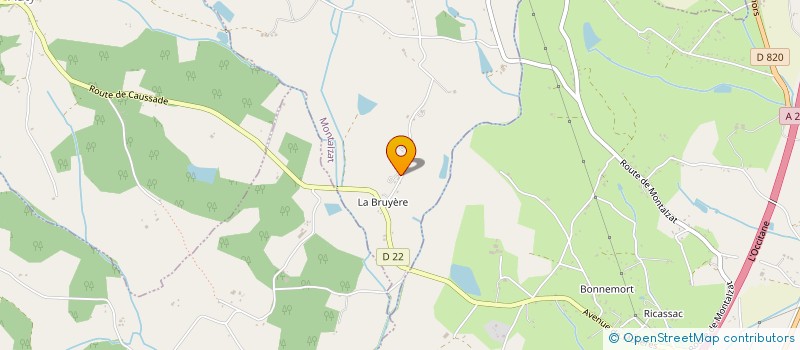 localisation de l'entreprise ORAYA SOUFFLE D'EVEIL  MONTALZAT