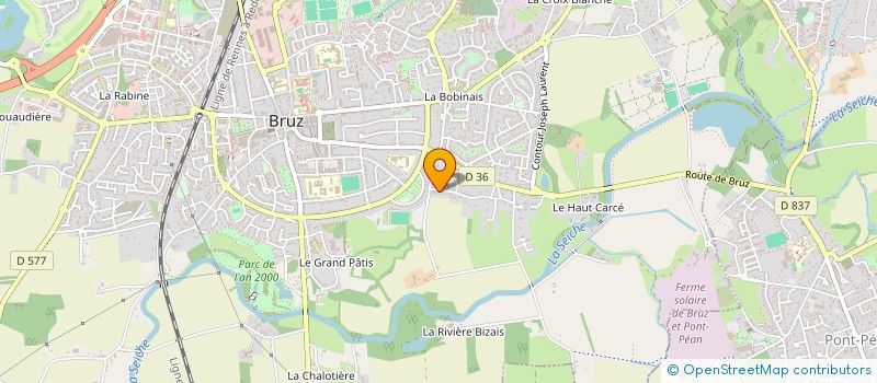 localisation de l'entreprise ORAYTECHMA  BRUZ