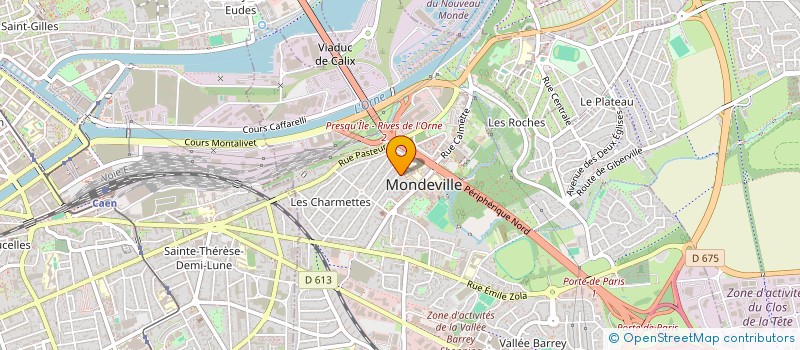 localisation de l'entreprise ORAZAL  MONDEVILLE