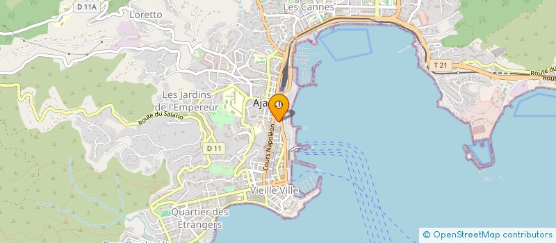 localisation de l'entreprise ORAZZI LEVAGE à AJACCIO
