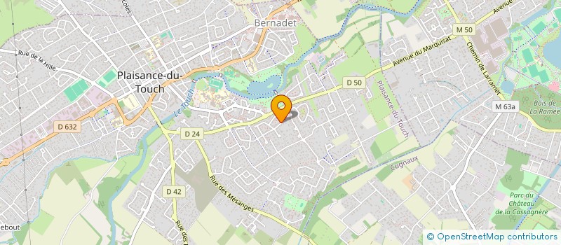 localisation de l'entreprise ORB GARONNE  PLAISANCE-DU-TOUCH