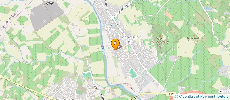 localisation de l'entreprise ORB IN FEST PRODUCTIONS  LIGNAN-SUR-ORB