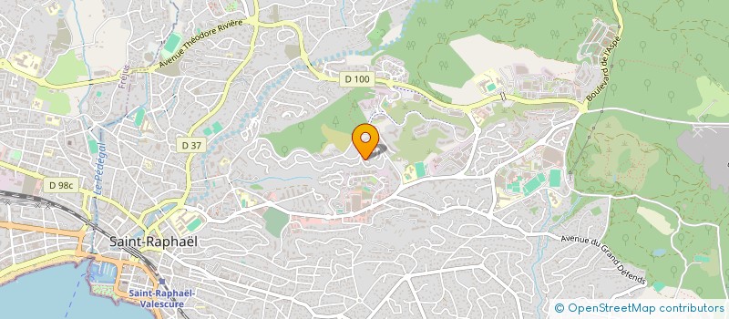 localisation de l'entreprise ORBAC  SAINT-RAPHAEL