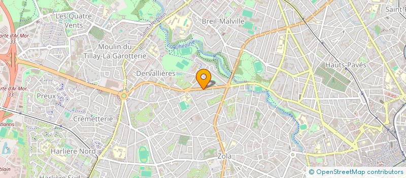 localisation de l'entreprise ORBACA à NANTES