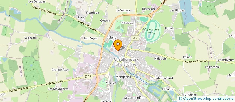 localisation de l'entreprise ORBAD à CHATILLON-SUR-CHALARONNE
