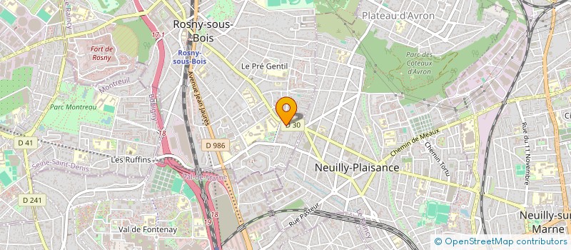 localisation de l'entreprise ORBAT RENO à ROSNY-SOUS-BOIS