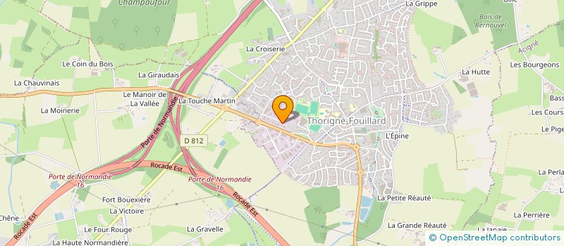 localisation de l'entreprise ORBE  THORIGNE-FOUILLARD