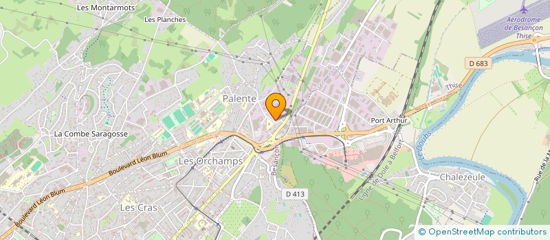 localisation de l'entreprise ORBE NOVO à CHEMAUDIN ET VAUX