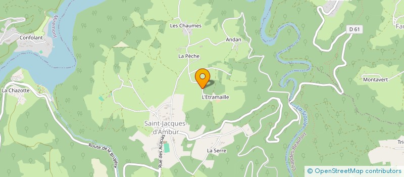 localisation de l'entreprise ORBELIA  SAINT-JACQUES-D'AMBUR