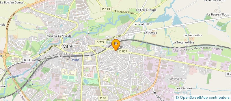localisation de l'entreprise ORBELLO HOLDING ASSAINISSEMENT à VITRE