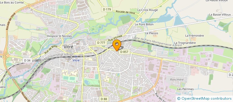 localisation de l'entreprise ORBELLO HOLDING ET SERVICES à VITRE