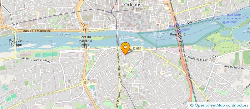 localisation de l'entreprise ORBEVIALLE à ORLEANS