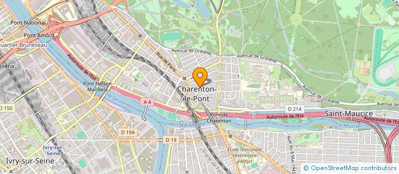 localisation de l'entreprise ORBIS à CHARENTON LE PONT