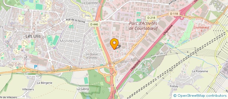 localisation de l'entreprise ORBIS CONSTRUCT à LES ULIS