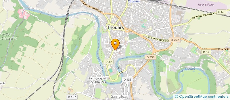 localisation de l'entreprise ORBIT à THOUARS