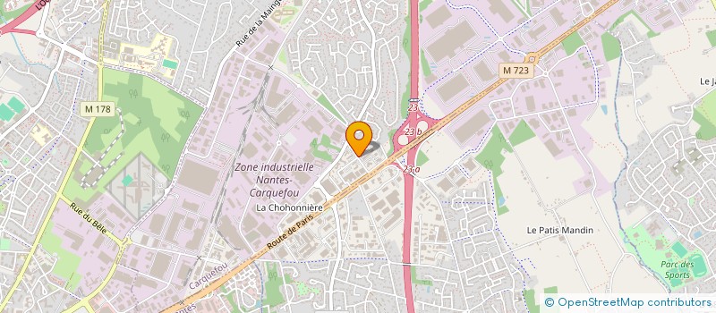 localisation de l'entreprise ORBIT SOFTWARE FRANCE à CARQUEFOU