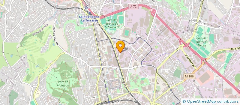 localisation de l'entreprise ORBITAL 2.0  SAINT-ETIENNE