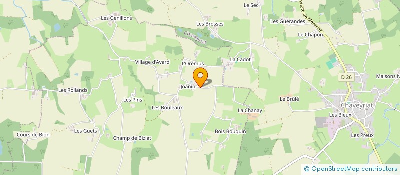 localisation de l'entreprise ORBITAL à CHANOZ-CHATENAY