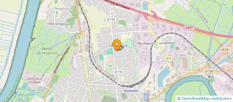 localisation de l'entreprise ORBITAL  ROCHEFORT