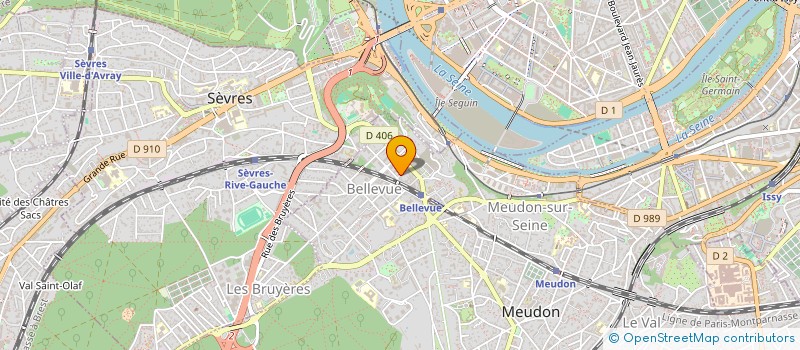 localisation de l'entreprise ORBITAL à MEUDON