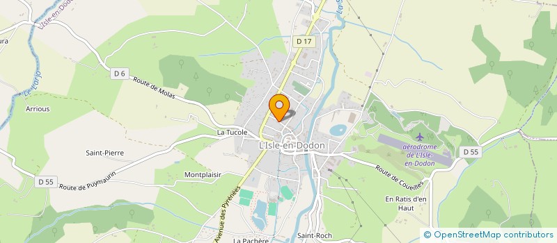 localisation de l'entreprise ORBITE ET FEMUR EN FOLIE  L'ISLE-EN-DODON