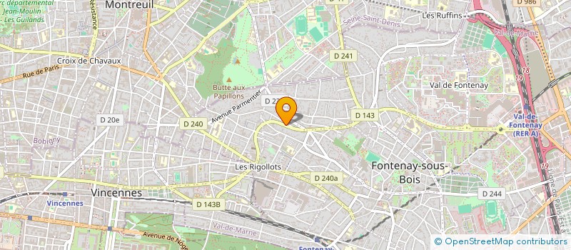 localisation de l'entreprise ORBITE PROD à FONTENAY-SOUS-BOIS