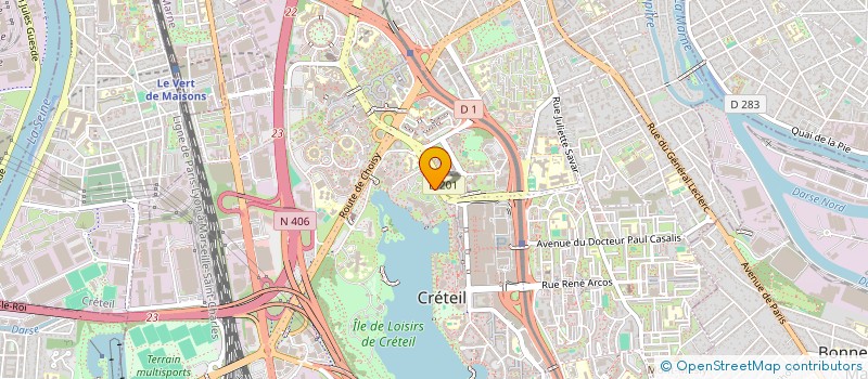localisation de l'entreprise ORBIVAL à CRETEIL