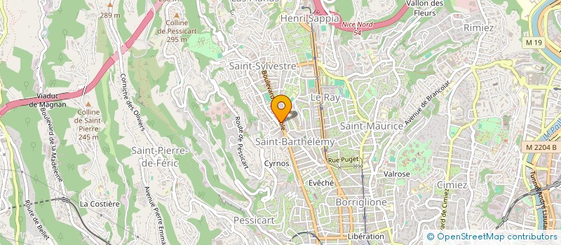 localisation de l'entreprise ORBL à NICE