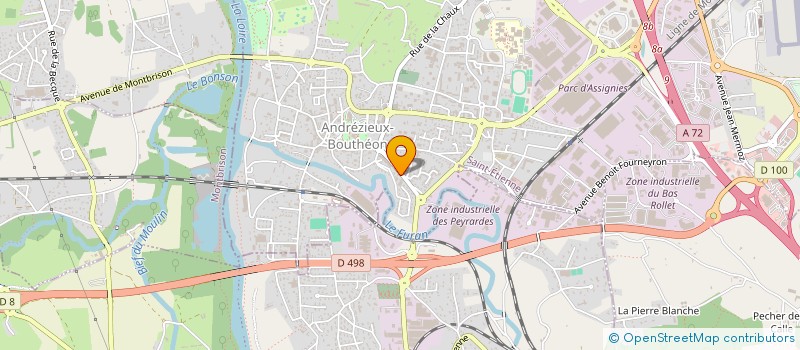 localisation de l'entreprise ORBLANC  ANDREZIEUX-BOUTHEON