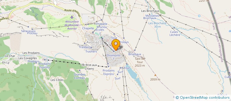 localisation de l'entreprise ORBLANC  MORZINE