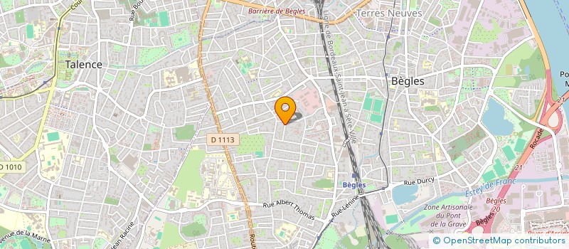 localisation de l'entreprise ORBLEU à BEGLES