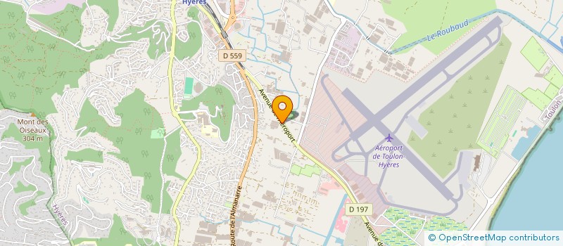 localisation de l'entreprise ORBU  HYERES