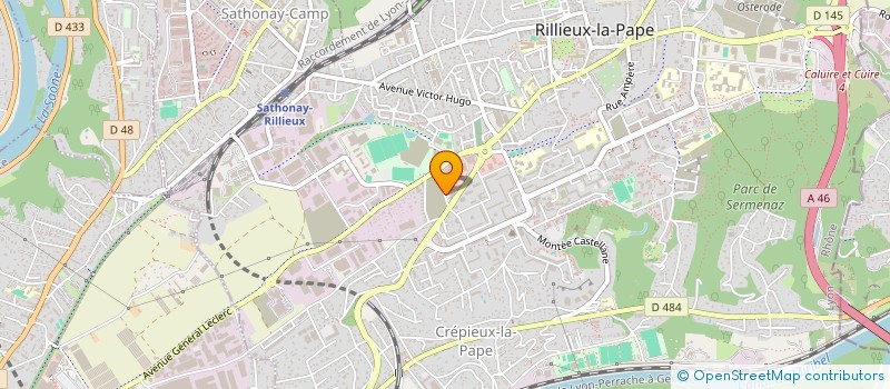 localisation de l'entreprise ORBYS à RILLIEUX LA PAPE