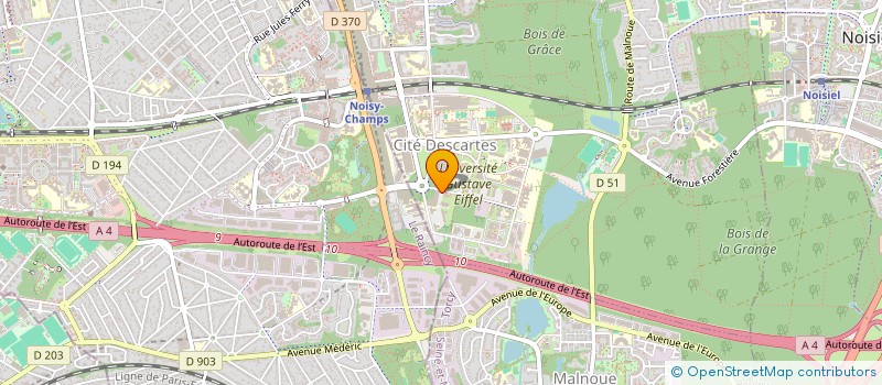 localisation de l'entreprise ORBYSEN à CHAMPS-SUR-MARNE