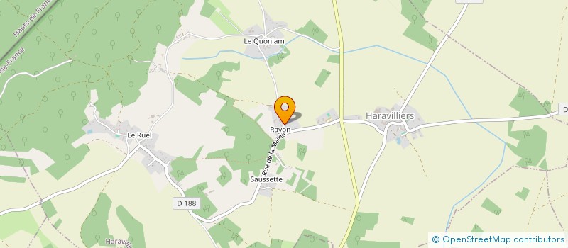 localisation de l'entreprise ORBYX CONSEILS  HARAVILLIERS