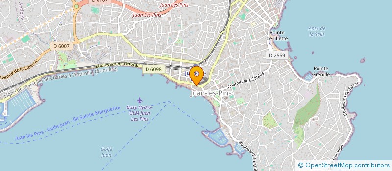localisation de l'entreprise ORCA à ANTIBES
