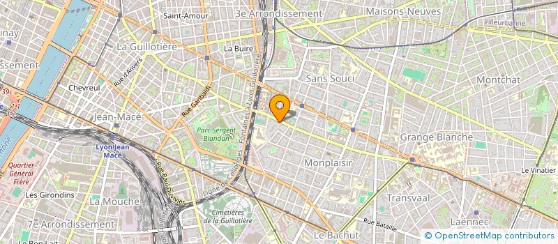 localisation de l'entreprise ORCA  LYON