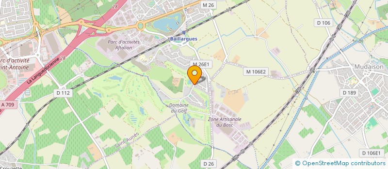 localisation de l'entreprise ORCA à BAILLARGUES