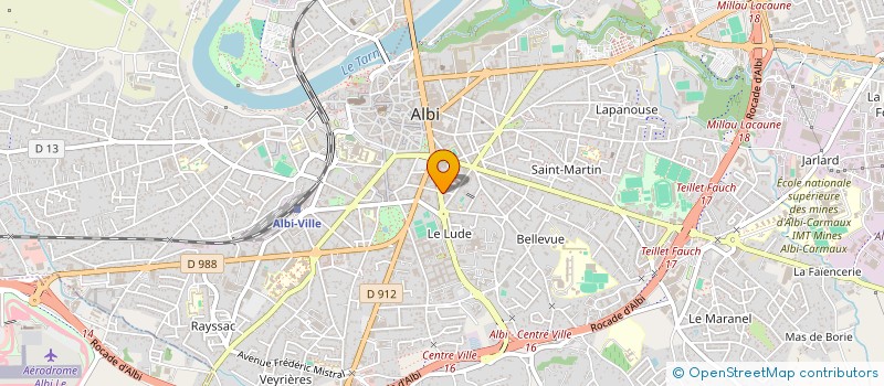 localisation de l'entreprise ORCA à ALBI