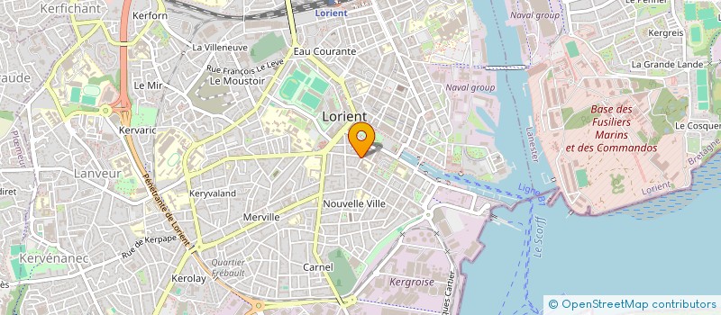 localisation de l'entreprise ORCA  LORIENT