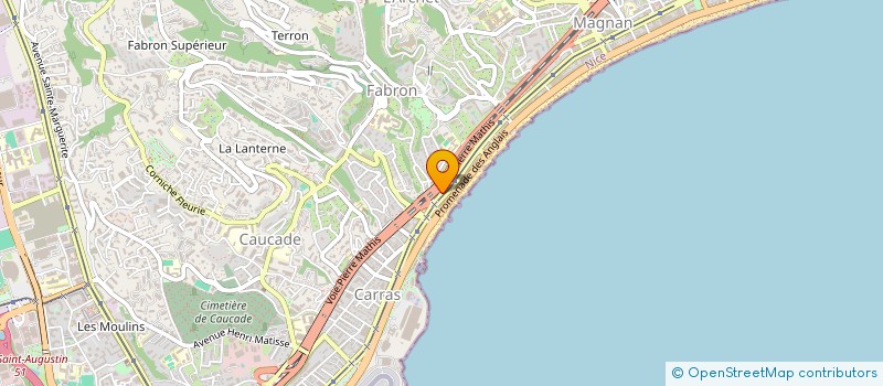 localisation de l'entreprise ORCA à NICE