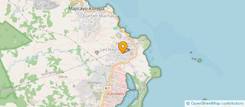 localisation de l'entreprise ORCA à MAMOUDZOU