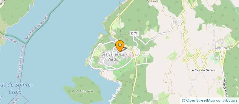 localisation de l'entreprise ORCA à LES SALLES-SUR-VERDON