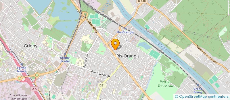 localisation de l'entreprise ORCA à RIS-ORANGIS