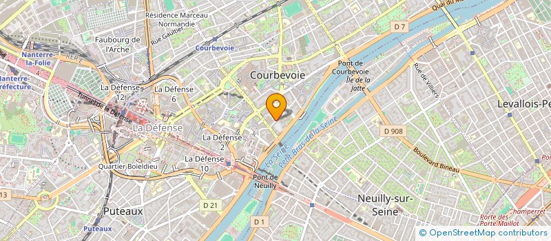localisation de l'entreprise ORCA ASSAINISSEMENT à COURBEVOIE