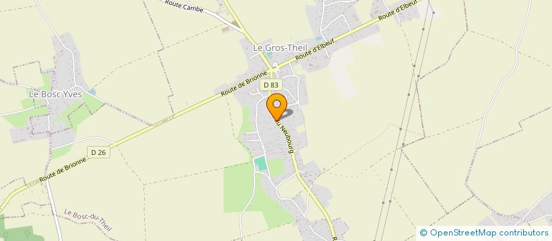 localisation de l'entreprise ORCA CONSEIL  LE BOSC DU THEIL