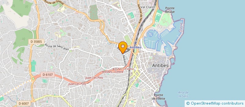 localisation de l'entreprise ORCA SYSTEMES à ANTIBES