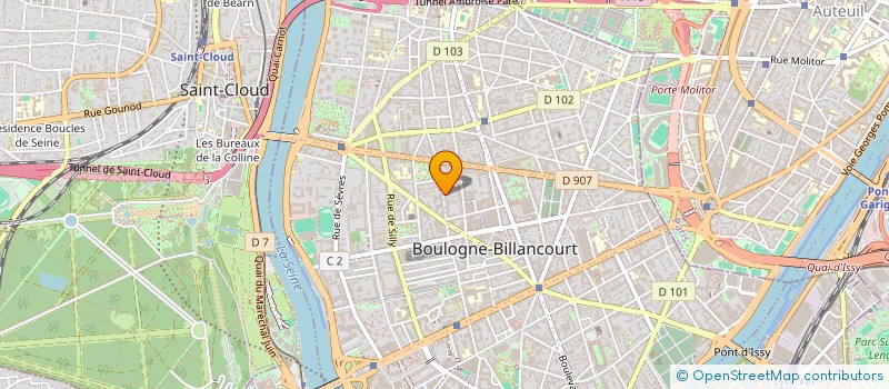 localisation de l'entreprise ORCADE à BOULOGNE-BILLANCOURT